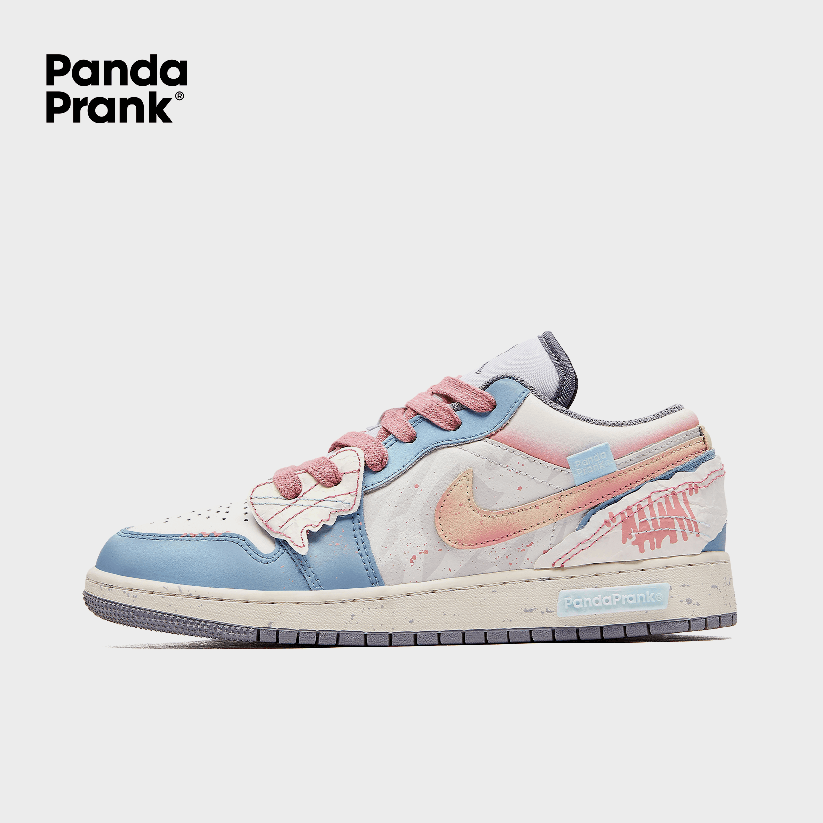 Pink Wave - Women's Jordan 1 Low Custom – PANDAPRANK Pink Wave - Women's Jordan 1 Low Custom – PANDAPRANK
