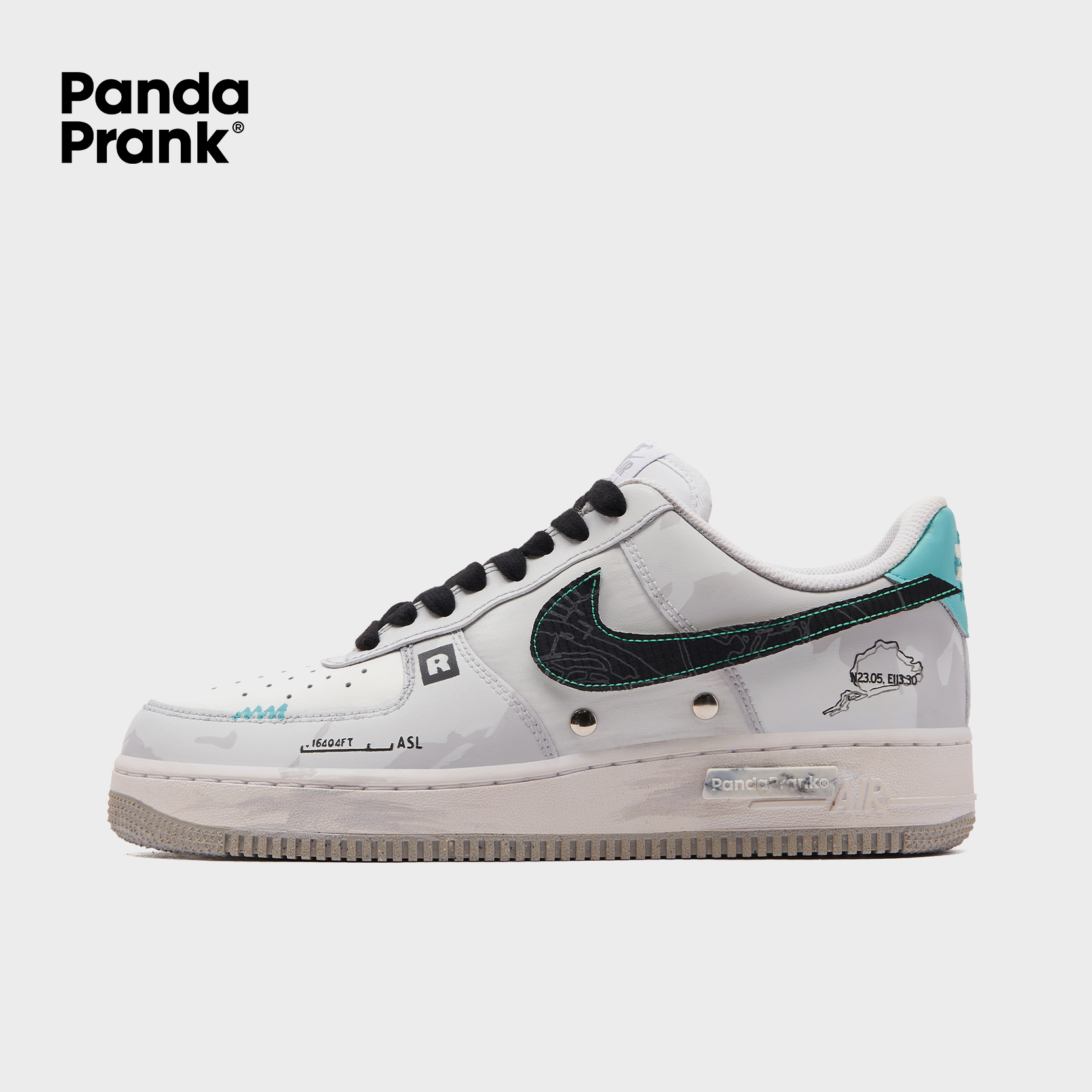 Subtle Men s Air Force 1 Low Custom Kicks Premium Skate Shoe PANDAPRANK