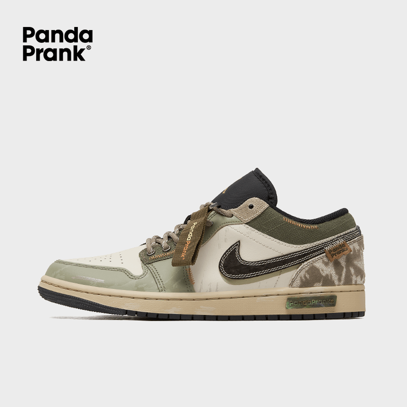 Pine forest - Men's Air Jordan 1 Low Custom