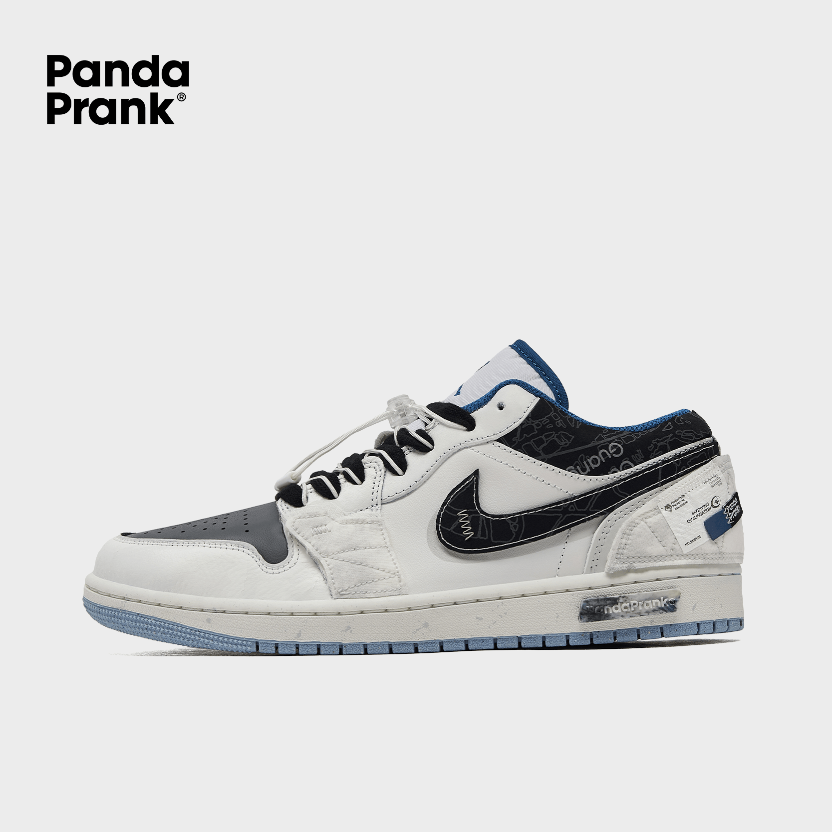 Air Jordan 1 low カスタム Off-White Jordan 1 Low 'Midnight White' Custom – KICKSBYN8