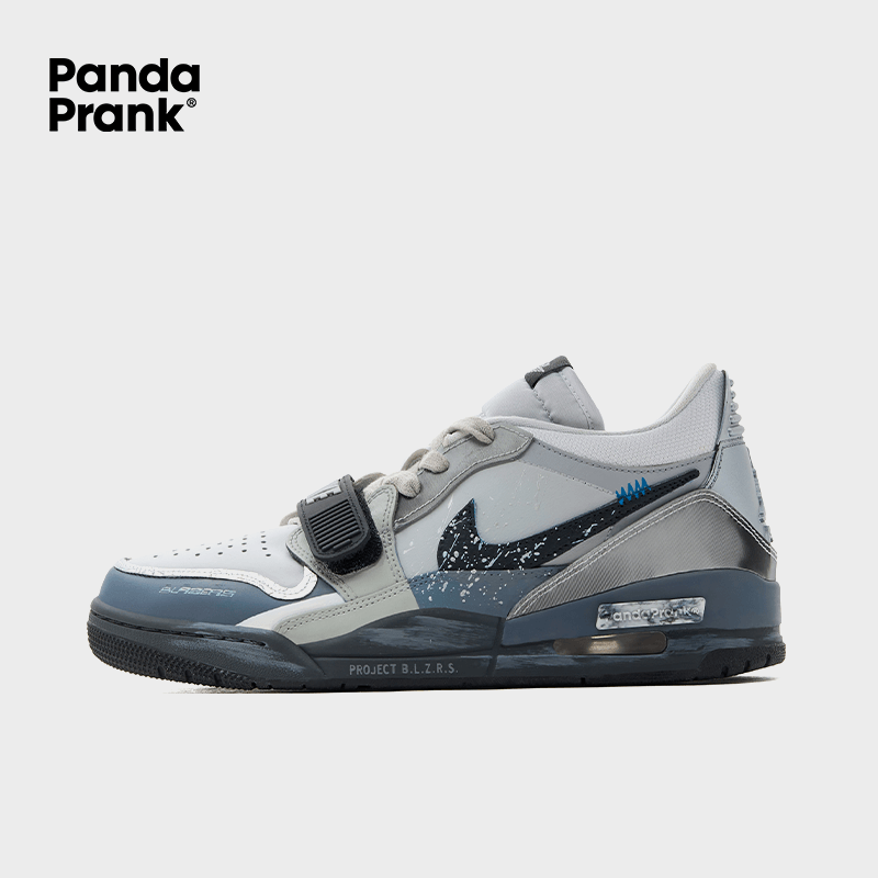 Null Space Time Men s Jordan Legacy 312 Custom Kicks Premium Skate Shoe US 10 Gray