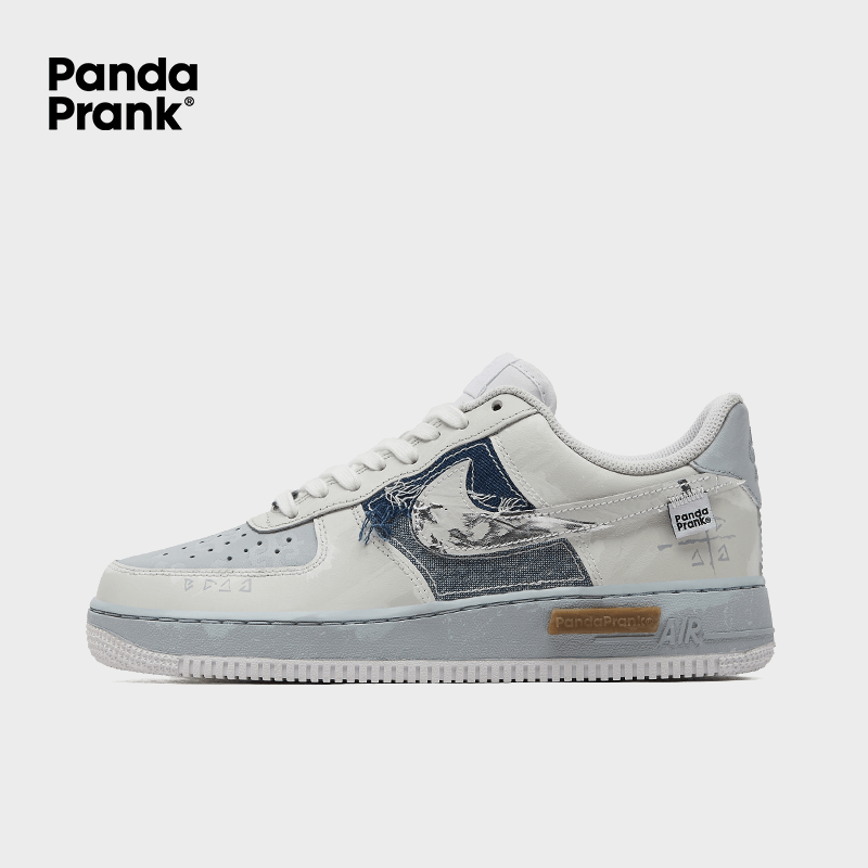 White Mist - Men's Air Force 1 Low Custom