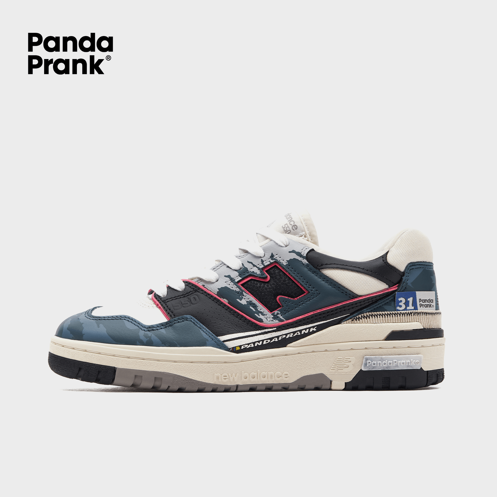 Blue Line Plunge Unisex NB 550 Custom – PANDAPRANK