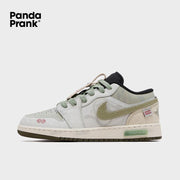 Green Rhyme- Women's Air Jordan 1 LOW