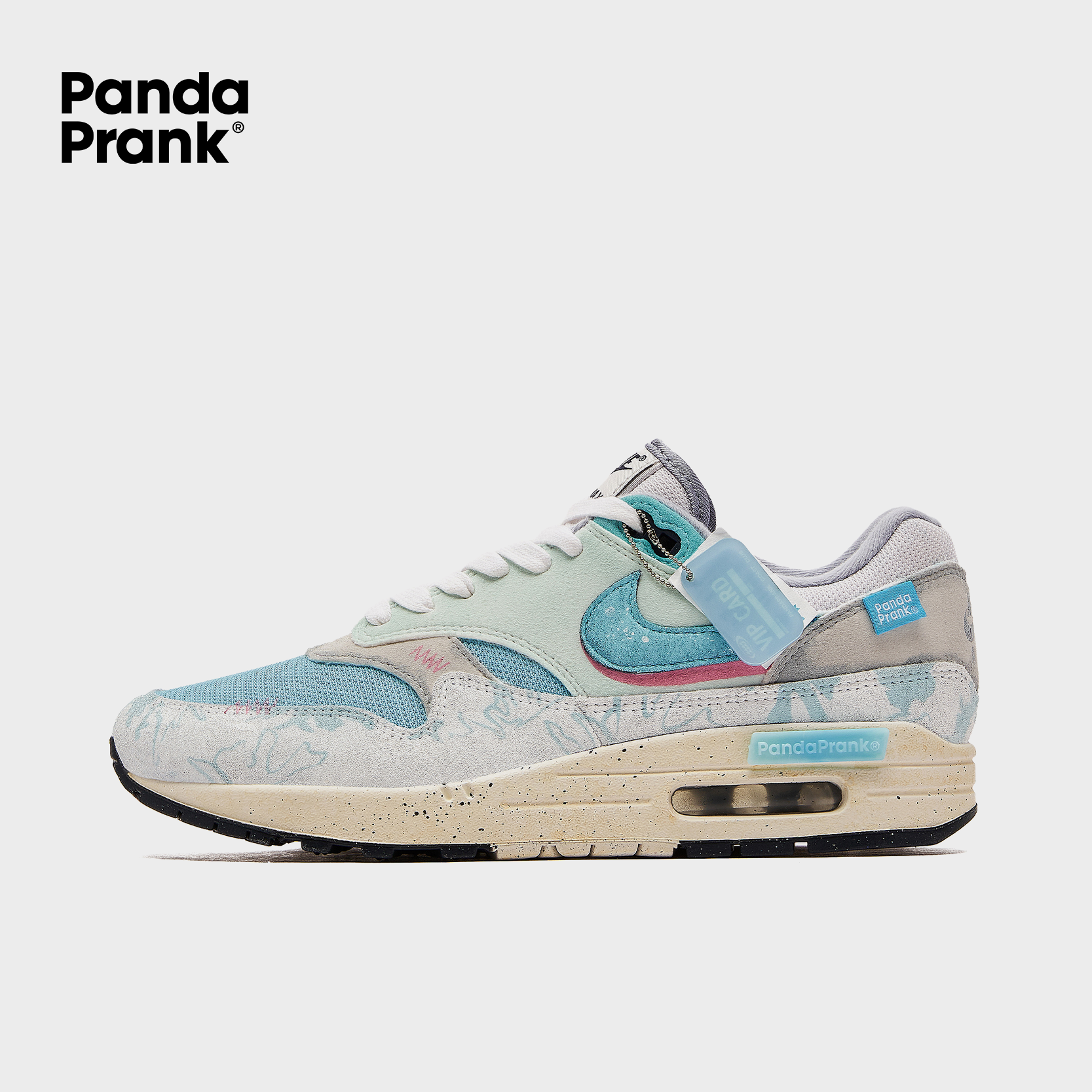 Blue-Green Boat - Men's Air Max 1 Custom