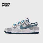 Silver Ocean Blue Jack - Men's Dunk Low Custom