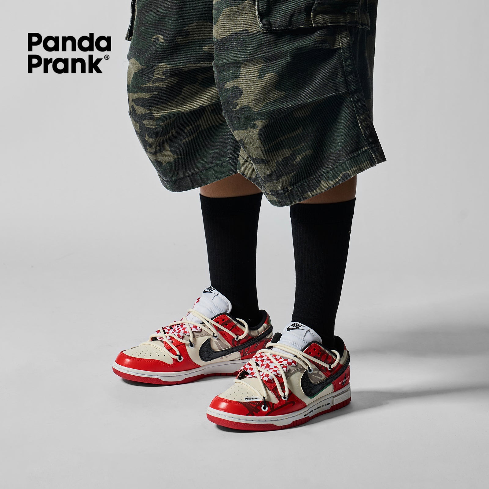 Unrestrained - Unisex Dunk Low Custom Kicks Premium Skate Shoe â PANDAPRANK