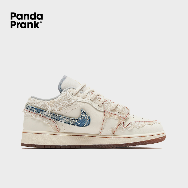 Intertwined Branches - Women's Jordan 1 Low Custom