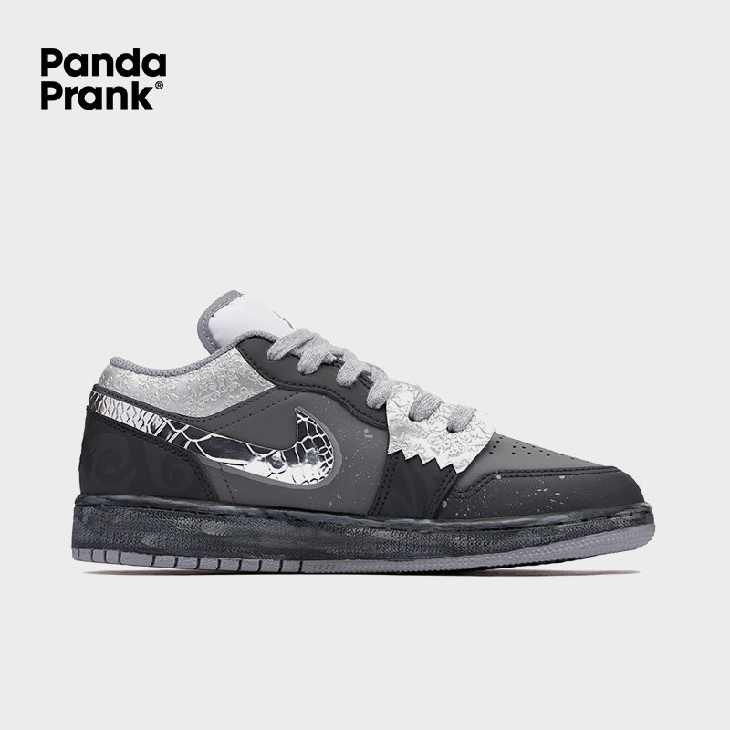 Gray Pattern - Unisex Jordan 1 Low Custom