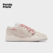 Pink Flower Fall - Women's Jordan 1 Low Custom