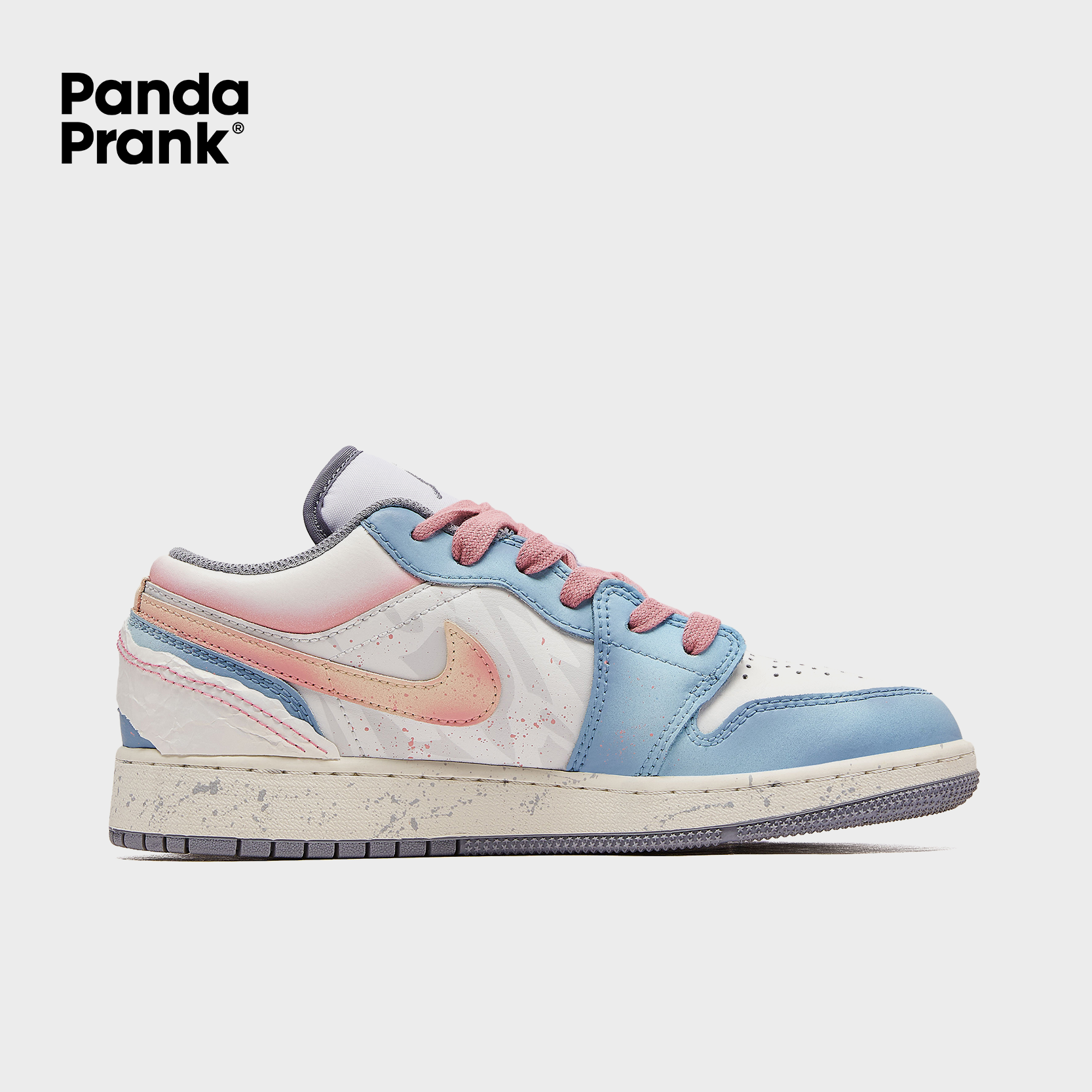 Pink Wave - Women's Jordan 1 Low Custom