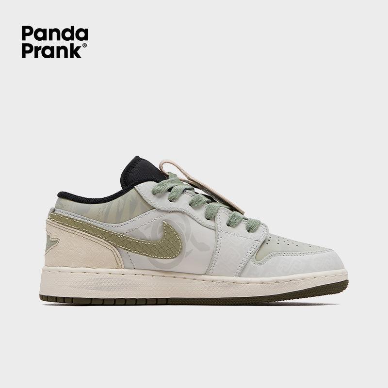 Green Rhyme- Women's Air Jordan 1 LOW