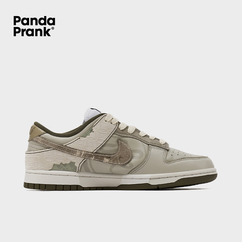 Evergreen Wood and Jade - Women's Dunk Low Custom