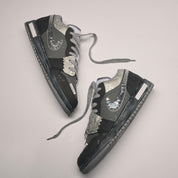 Gray Pattern - Unisex Jordan 1 Low Custom