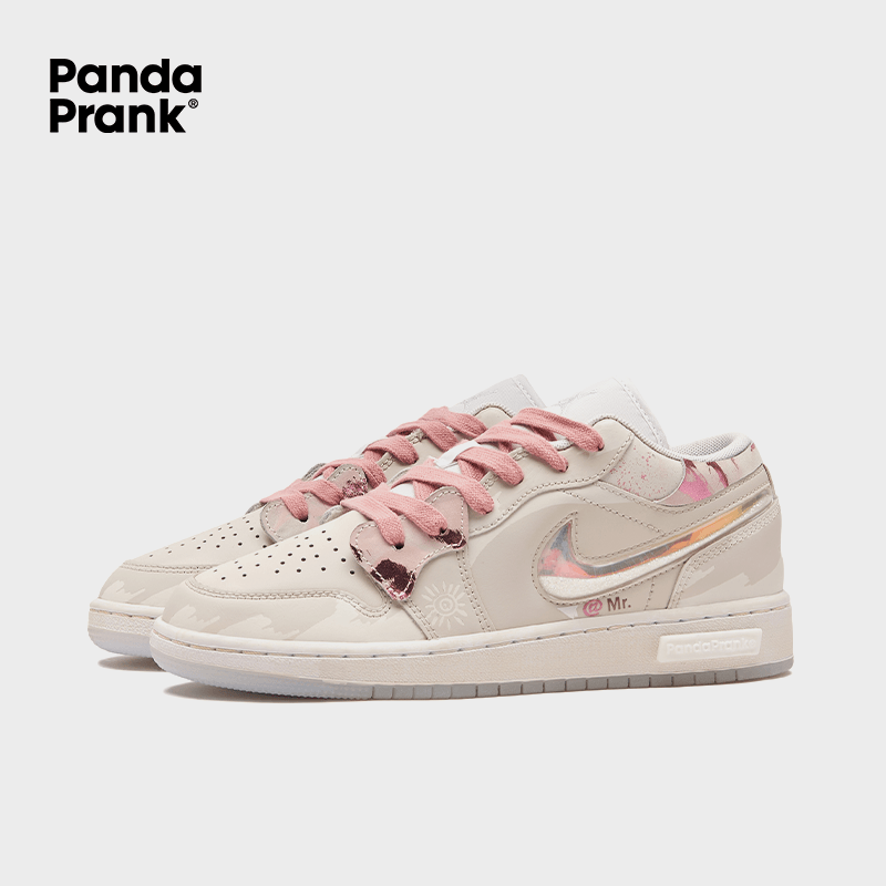Pink Flower Fall Women's Jordan Low Custom – PANDAPRANK