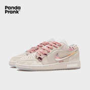 Pink Flower Fall - Women's Jordan 1 Low Custom