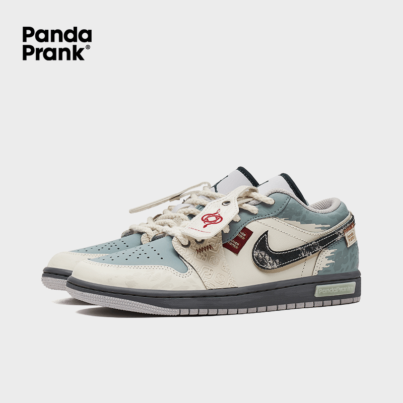 Auspicious Green - Men's Jordan 1 Low Custom