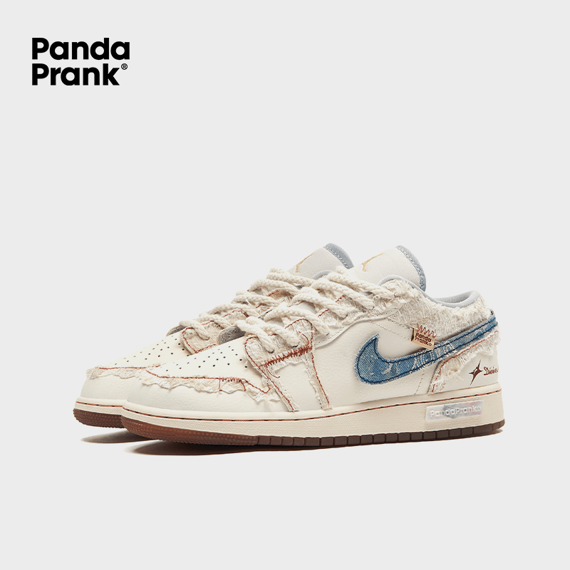 Intertwined Branches - Women's Jordan 1 Low Custom – PANDAPRANK
