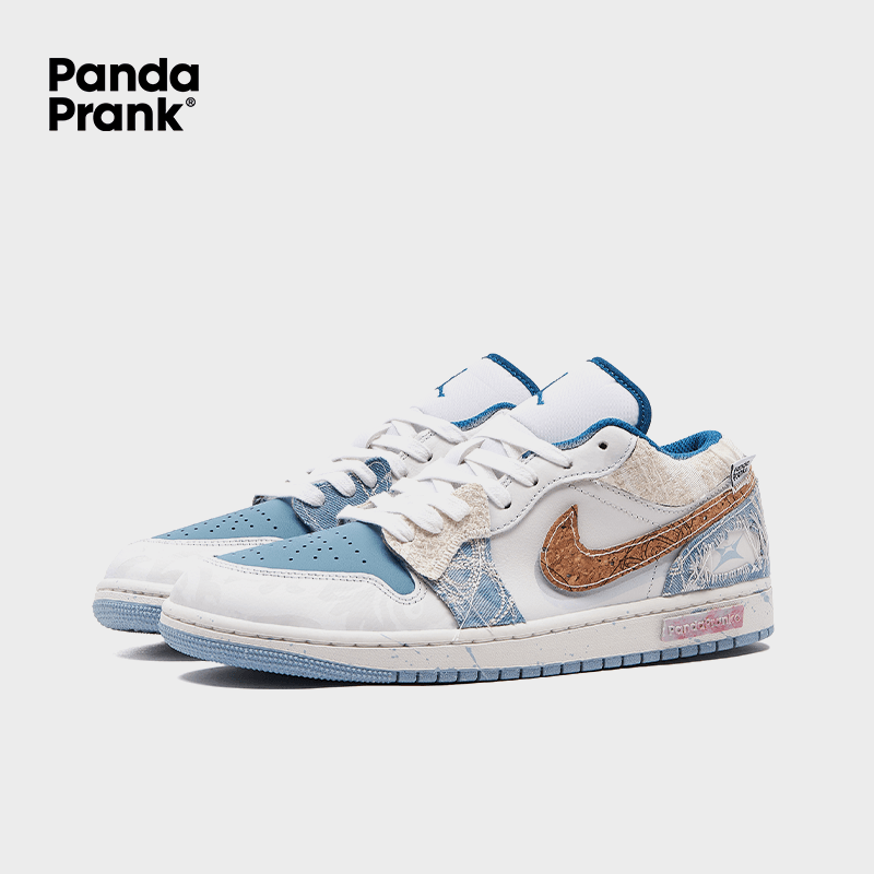 Starry Kite - Men's Jordan 1 Low Custom – PANDAPRANK