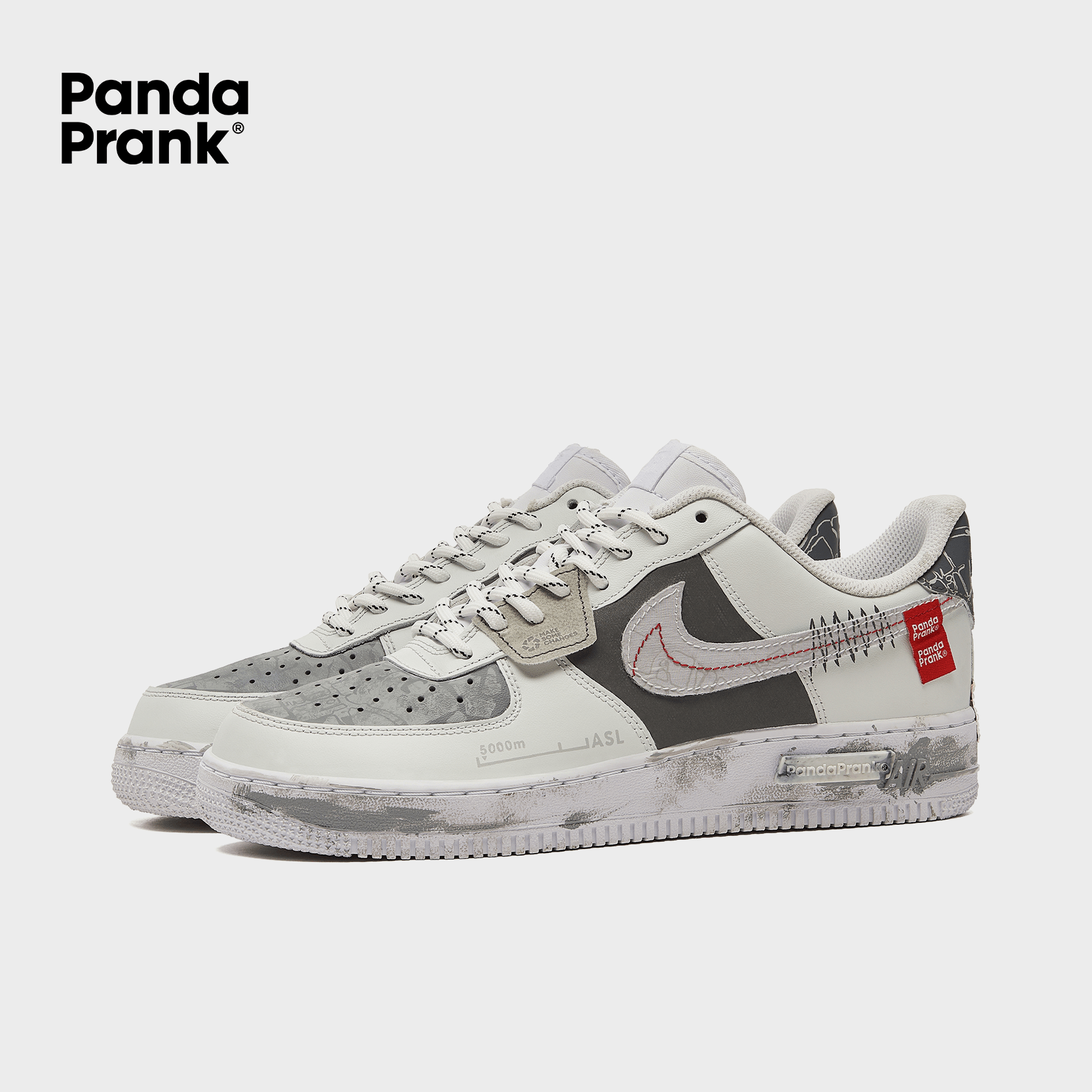 Obscure The Clouds Men s Air Force 1 Low Custom US 12.5 Gray