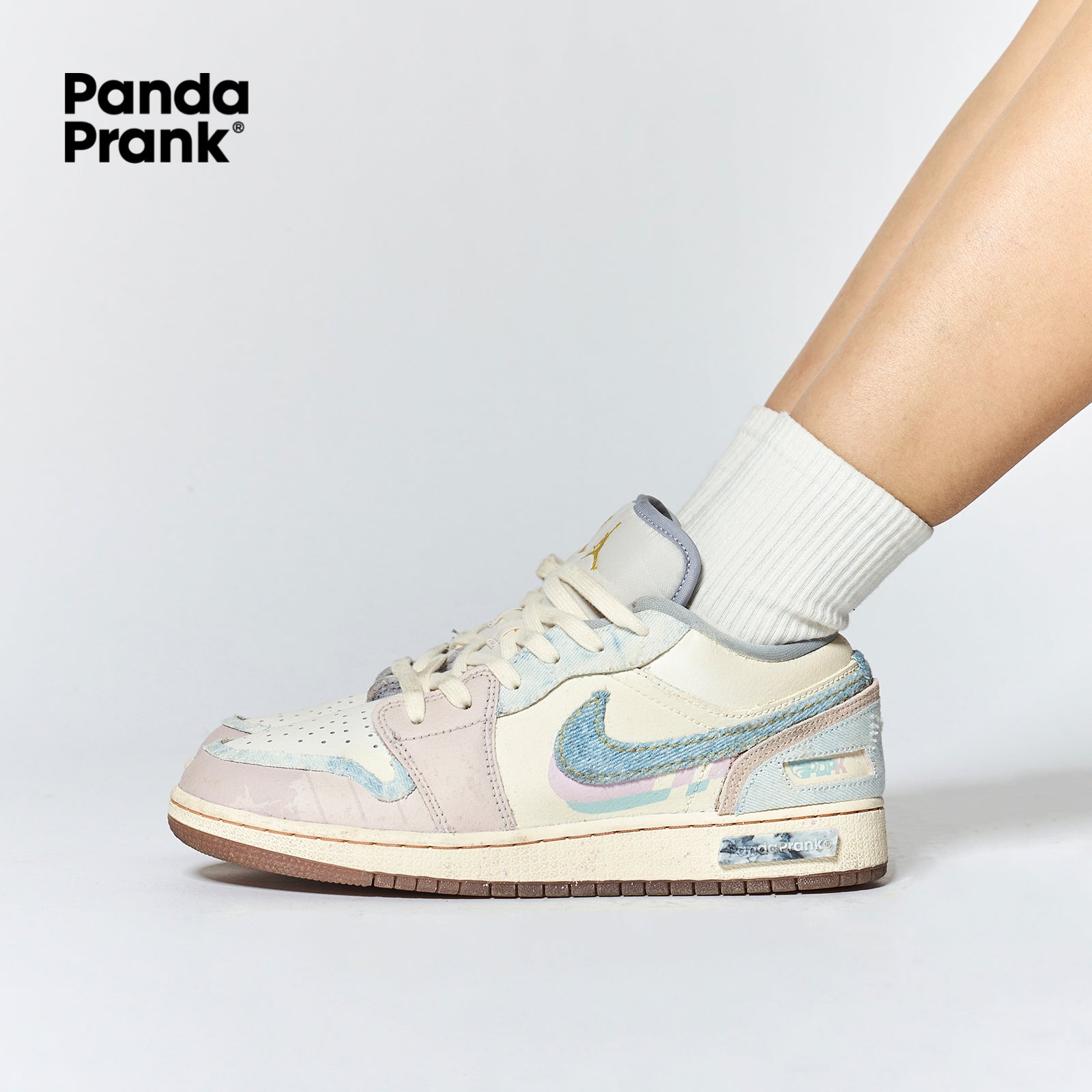 Glide Through Realm - Women's Jordan 1 Low Custom