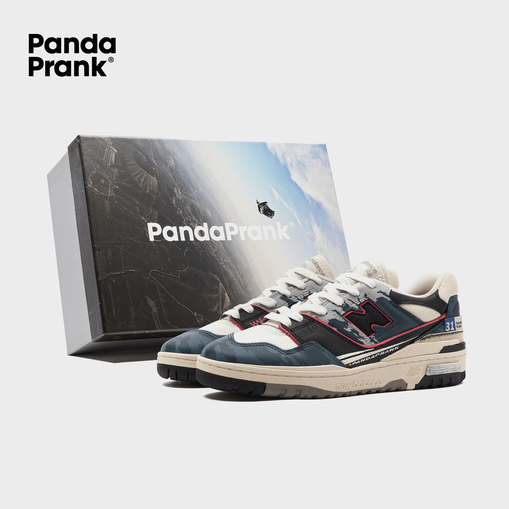 Blue Line Plunge - Unisex NB 550 Custom
