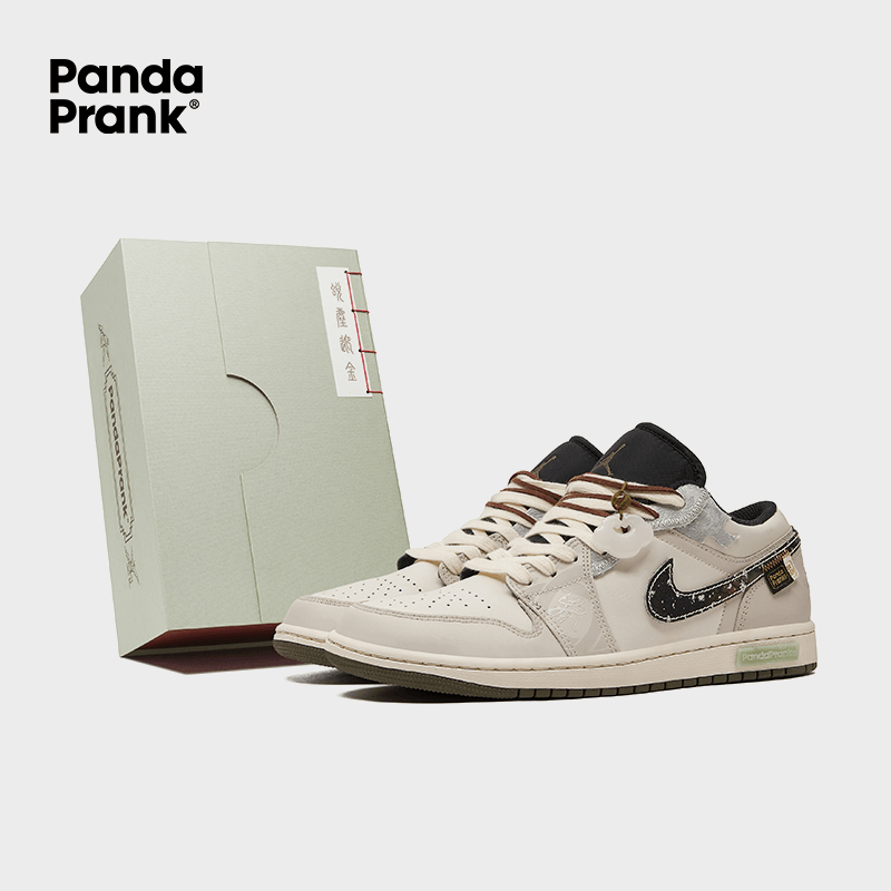 Wishful Charm - Men's Jordan 1 Low Custom – PANDAPRANK