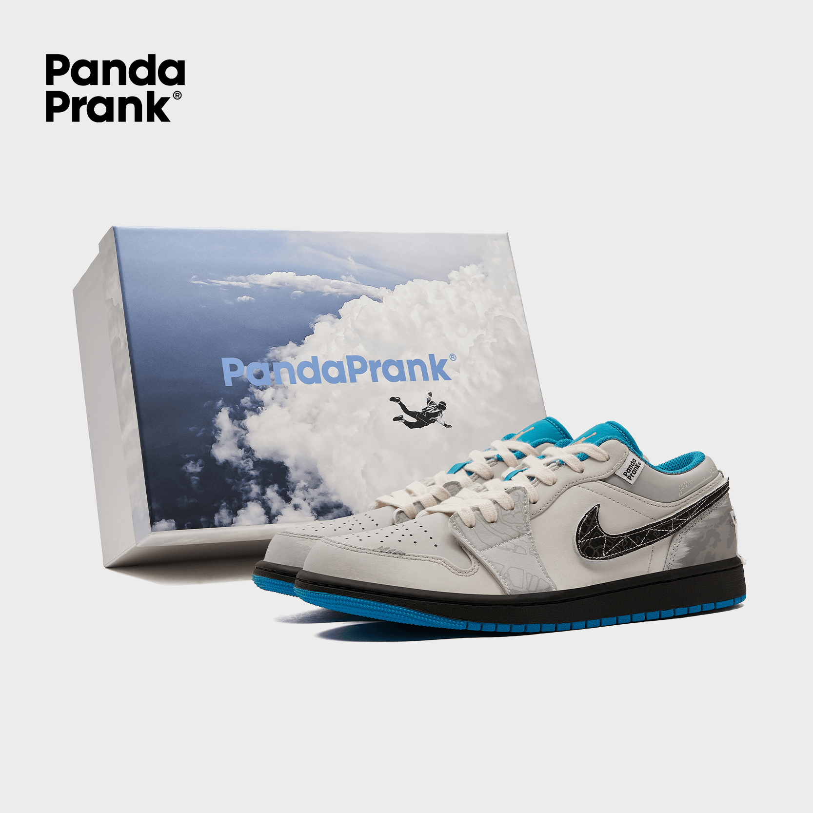 NIKE PS エアジョーダン1 ロー OG SP 77-EY2505-153 Swoop Down - Men's Jordan 1 Low Custom – PANDAPRANK