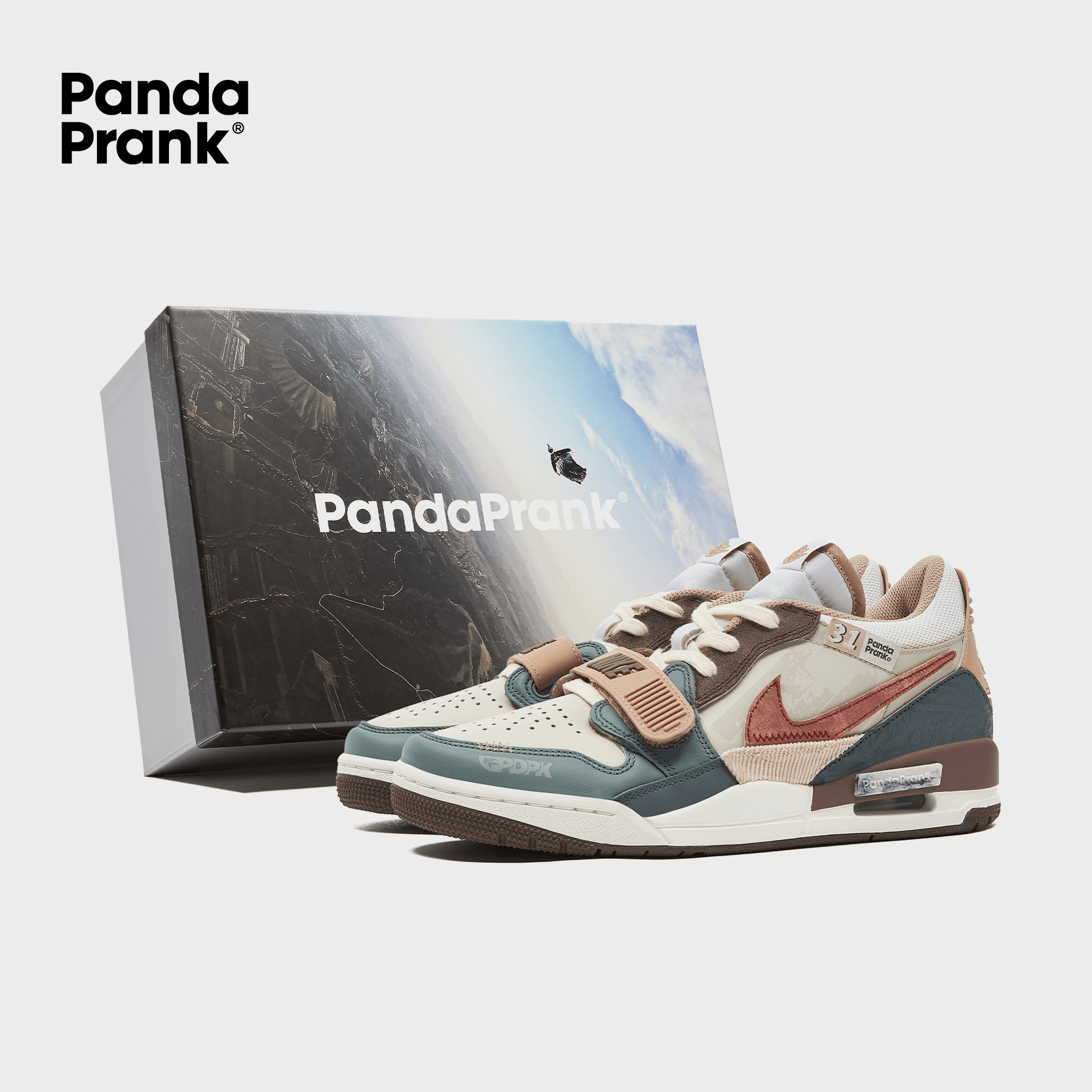 Sunset Wings Men s Jordan Legacy 312 Custom Kicks Premium Skate Shoe