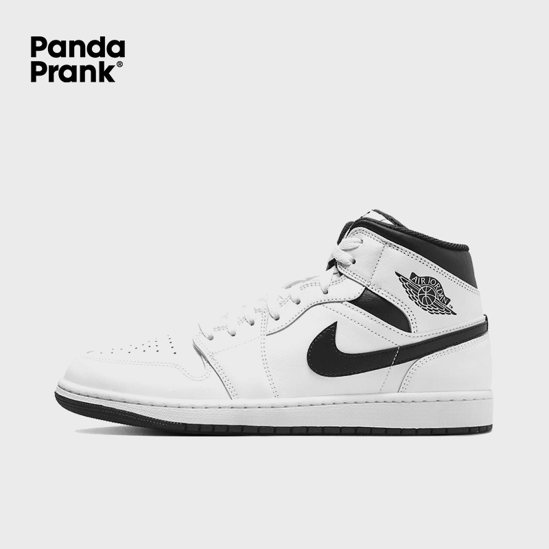 First Snowfall - Men's Jordan 1 Mid Custom – PANDAPRANK